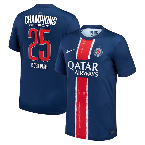 Tailandia Camiseta Paris Saint Germain 1ª Champions of Europe 2025